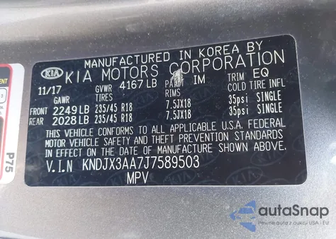 2018 Kia Soul ! from USA, damaged, VIN KNDJX3AA7J7589503